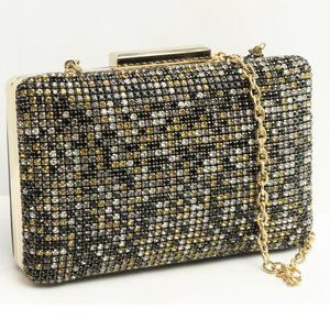 New Womens La Regale Crystal Mini Crossbody Evening Bag Handbag Clutch